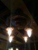 画像5: 1920'S30'S　アールデコ　シーリングライト　4灯　シャンデリア　真鍮　ベアバルブ　スイッチ付　装飾　アンティーク　ビンテージ
