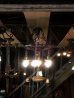画像6: 1920'S30'S　アールデコ　シーリングライト　4灯　シャンデリア　真鍮　ベアバルブ　スイッチ付　装飾　アンティーク　ビンテージ