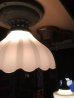画像1: 1920'S 30’S　アーリーセンチュリー　アールデコ　シンプル　フラッシュマウント　シーリングライト　1灯　エクストラヘヴィー ミルクガラスシェード　ブラス　真鍮　ムードランプ　アンティーク　ビンテージ (1)