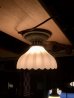 画像2: 1920'S 30’S　アーリーセンチュリー　アールデコ　シンプル　フラッシュマウント　シーリングライト　1灯　エクストラヘヴィー ミルクガラスシェード　ブラス　真鍮　ムードランプ　アンティーク　ビンテージ (2)