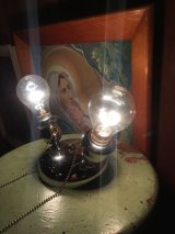 1930’S 40'S　30年代 40年代　アールデコ　クロムメッキ　マシーンエイジ　シーリングライト　2灯　ウォールマウント&シーリングマウント　フラッシュマウント　アンティーク　ビンテージ