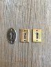 画像1: キーホール　keyhole　キープレート　スケルトンキー用　カギ穴プレート　真鍮　オーバル　スクエア　アンティーク　ビンテージ (1)