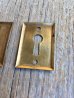 画像4: キーホール　keyhole　キープレート　スケルトンキー用　カギ穴プレート　真鍮　オーバル　スクエア　アンティーク　ビンテージ