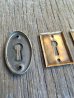 画像3: キーホール　keyhole　キープレート　スケルトンキー用　カギ穴プレート　真鍮　オーバル　スクエア　アンティーク　ビンテージ