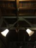画像12: 19世紀後半　ガス灯 改　ヘヴィーミルクガラスシェード　シーリングライト　2灯　1890-1900's　アンティーク　ビンテージ