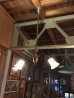 画像10: 19世紀後半　ガス灯 改　ヘヴィーミルクガラスシェード　シーリングライト　2灯　1890-1900's　アンティーク　ビンテージ