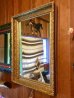 画像1: 1930'S 40'S　ウッドフレームミラー　大型　ビクトリアン　装飾　鏡　ミラー　ゴールド　アンティーク　ビンテージ (1)