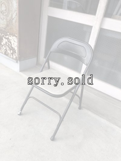 画像1: 折り畳み椅子　アイアン　パイプ椅子　1960’S　フォールディングチェア　ビンテージ　アンティーク