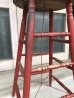 画像7: ウッドスツール　シャビーシック　アート　アーティスティックペイント　ハイスツール    スツール　木製　ディスプレイ台にも　アンティーク　ビンテージ　