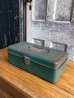 画像2: 1950'S 60'S　ツールボックス　toolbox　tacklebox　タックルボックス　タックルケース　fishing　フィッシング　メタルボックス　工具箱　インナートレイ　アンティーク　ビンテージ (2)