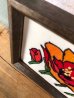 画像4: ウォールデコ　ウォールオーナメント　バラ　薔薇　チューリップ　花　壁掛け　刺繍アート　アンティーク　ビンテージ