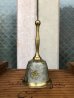 画像1: ハンドベル　ソリッドブラス　ボタニカル　リーフ　hand bell　呼び鈴　真鍮　アンティーク　ビンテージ (1)