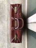 画像6: 1950'S 60'S　レザートランク　スーツケース　ラゲッジ　旅行鞄　カウハイド　レザー　コットン　リネン　旅　ヘミングウェイ　キューバ　撮影小物　極上　アンティーク　ビンテージ
