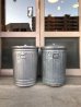 画像4: ダストボックス　buckets　trash can　トラッシュカン　ゴミ箱　蓋付き　大型　ブリキ　アンティーク　ビンテージ