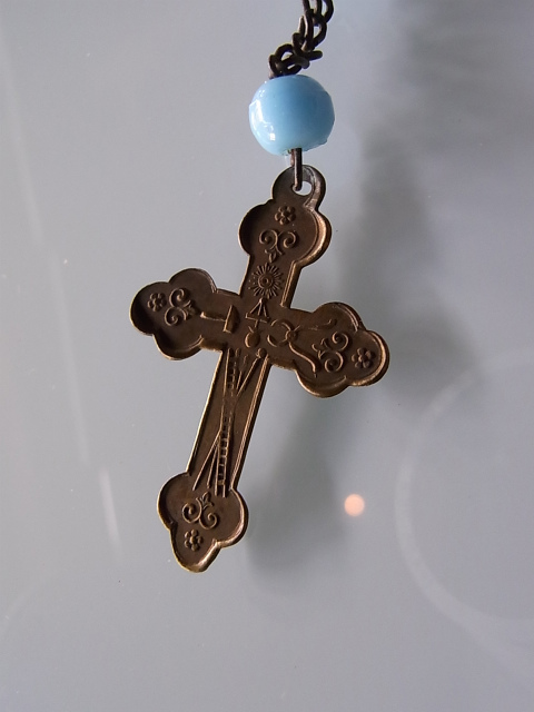 十字架螺鈿ロザリオキリスト 象嵌エルサレム工芸 マザーオブパール聖
