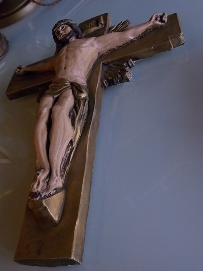 画像2: アンティーク　イエスキリスト十字架クロス　壁掛け　重厚　ビンテージ