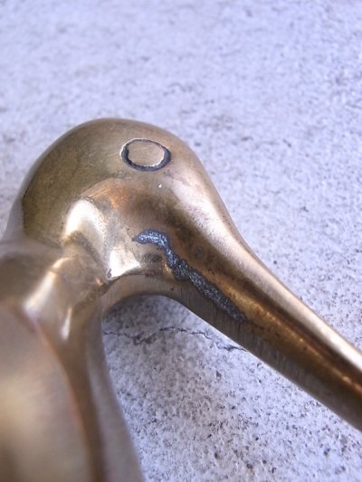 画像3: アンティーク　真鍮オブジェ　アヒル　白鳥　水鳥　ヴィンテージ