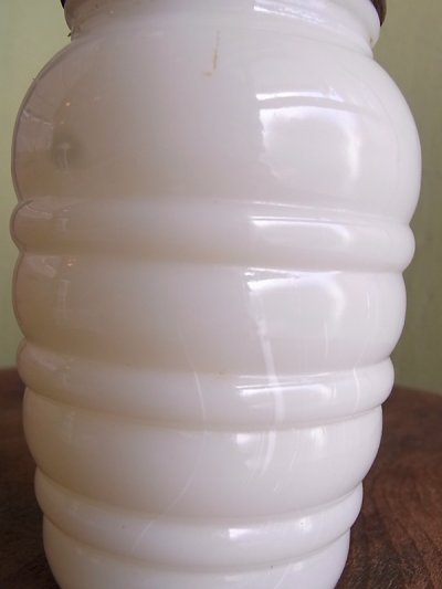 画像3: アンティーク　ファイヤーキング　ソルト&ペッパー　セット　ミルクガラス　アイボリー　ビンテージ
