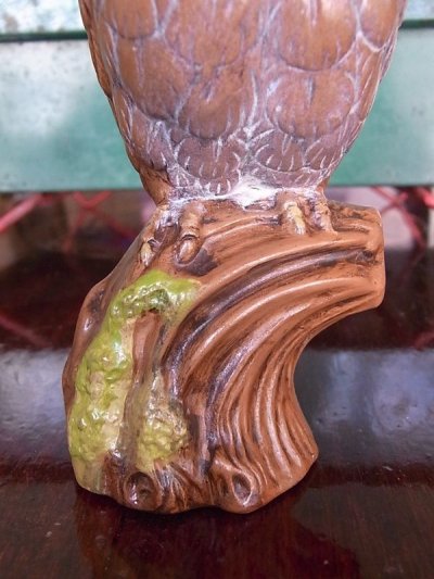 画像3: アンティーク　オブジェ　フクロウ　陶器　ビンテージ