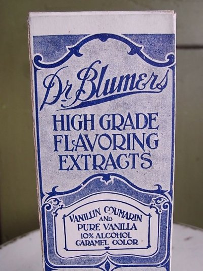 画像1: アンティーク　アドバタイジング　紙箱　Dr. Blumers　HIGH GRADE FLAVORING EXTRAGTS　ビンテージ