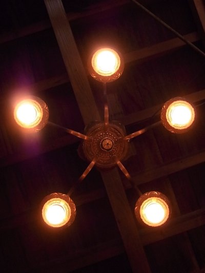 画像3: アンティーク　EASTLAKE   アーリーセンチュリー　 ペンダントランプ　ビッグタッセル　ACORN　シャンデリア　5灯　装飾付き　シーリングライト　ビンテージ