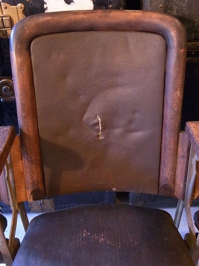 画像1: アンティーク　19世紀後半　20世紀初頭　椅子　オーディトリウム　アディトリウム　シアターチェア　4シーター　アイアン×ウッド　ビンテージ