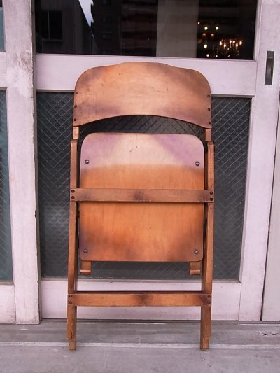 画像1: アンティーク　椅子　1930’S　カーブド　プライウッドチェア　フォールディングチェア　ビンテージ　その１