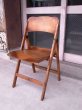 画像1: アンティーク　椅子　1930’S　カーブド　プライウッドチェア　フォールディングチェア　ビンテージ　その１ (1)
