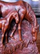 画像4: アンティーク　folkart　ブックエンド　ブックスタンド　ウッド　木彫り　馬　子馬　ビ　ンテージ (4)