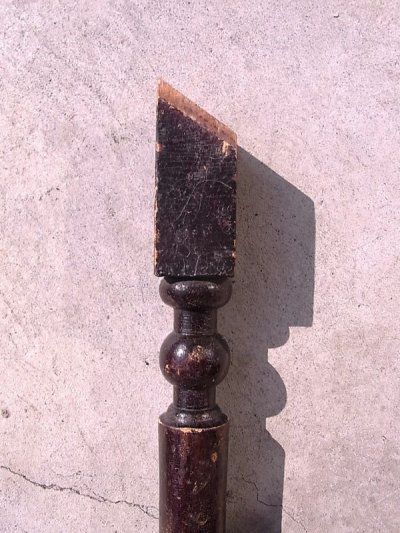 画像1: アンティーク　廃材　ステアポール　手摺子　階段やデッキの手すり用柱　支柱　脚　ブラウン　ビンテージ　中
