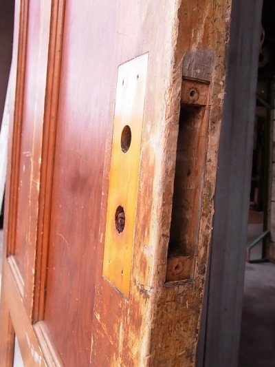 画像1: K様商談中　1920'S　アンティーク　木製ドア　ベアウッド　アルミルーバー　通気口　ビンテージ