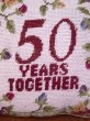 画像4: アンティーク　ミニクッション　刺繍　金婚式　50 YEARS TOGETHER　ヴィンテージ　 (4)