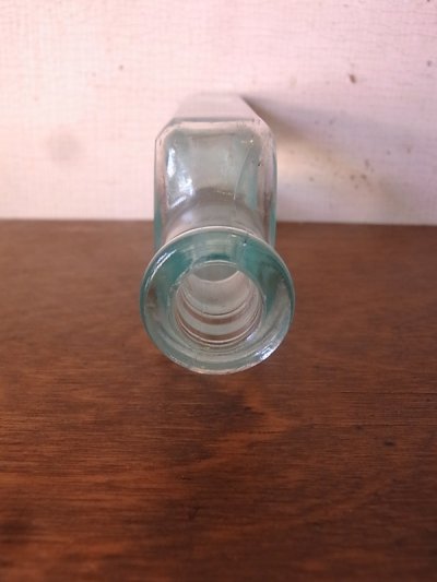 画像2: ガラスボトル　瓶　クリアガラス　Pinex　アンティーク　ビンテージ