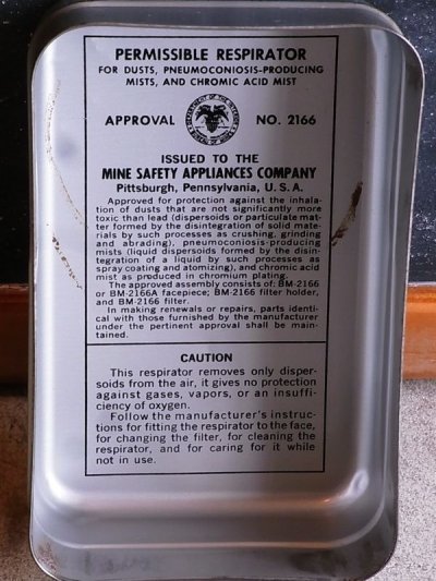 画像1: 防塵マスクケース　MINE SAFETY APPLIANCES COMPANY　缶　小物入れ　アンティーク　インダストリアル　ビンテージ