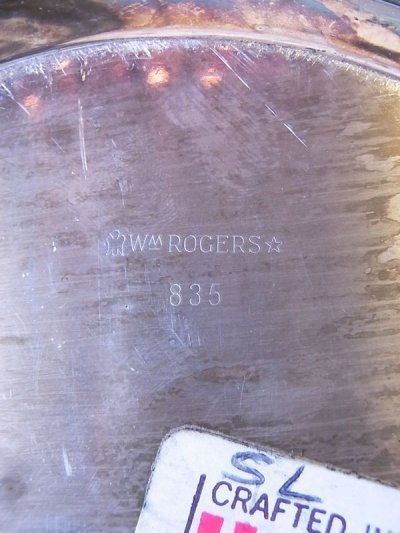 画像2: アクセサリートレイ　シルバー　小物入れ　装飾　真鍮　シルバーメッキ　WM ROGERS　アンティーク　ビンテージ 