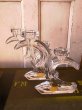 画像1: キャンドルホルダー　スタンド　ろうそく立て　燭台　有鉛ガラス　LEAD CRYSTAL　西ドイツ製　アンティーク　ビンテージ (1)