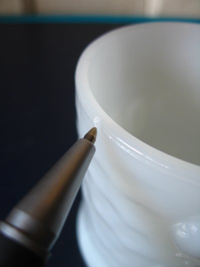 画像3: ファイヤーキング　マグカップ　ハンドル付きマグ　ミルクガラス　GROG　アンティーク　ビンテージ