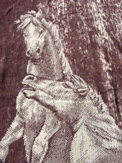 画像2: ブランケット　毛布　ラグマット　馬　ホース　アンティーク　ビンテージ