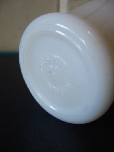 画像1: フェデラル　マグカップ　Dハンドルマグ　ハンドル付きマグ　ミルクガラス　アンティーク　ビンテージ