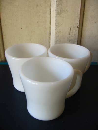 画像3: フェデラル　マグカップ　Dハンドルマグ　ハンドル付きマグ　ミルクガラス　アンティーク　ビンテージ