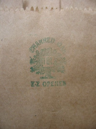 画像1: 1910’S 20'S 30'S　デッドストック　紙袋　ショッピングバッグ　ペーパーバッグ　CHARRED OAK　E-Z OPENER　店舗什器　アンティーク　ビンテージ