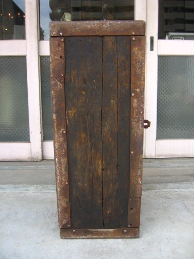 画像3: ウッドボックス　ショップ什器　ブランケットチェスト　1920’S 30'S　へヴィーデューティ　ツールボックス　木箱　ウッド×アイアン　取手付き　シャビー　アンティーク　ビンテージ
