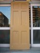 画像1: 木製ドア　スカイブルー×ベージュ　アンティーク　ビンテージ (1)