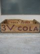 画像3: ボトルクレート　3V COLA　ボトルケース　ウッドボックス　木箱　アドバタイジング　アンティーク　ビンテージ　その3 (3)