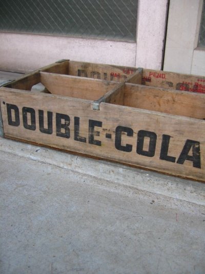 画像3: ボトルクレート　ダブルコーラ　DOUBLE COLA　ボトルケース　ウッドボックス　木箱　アドバタイジング　アンティーク　ビンテージ　その7
