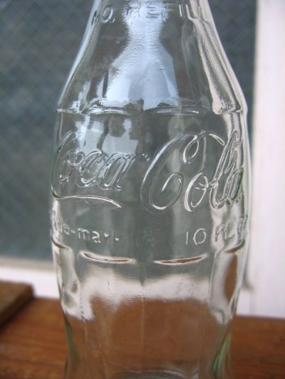 画像2: エンボスボトル　ソーダボトル　ポップボトル　ガラス瓶　コカコーラ　COCA COLA　coke　クリアガラス　アドバタイジング　アンティーク　ビンテージ