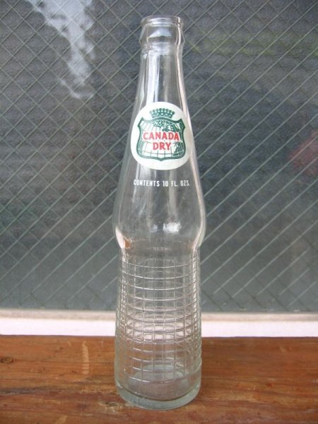 画像1: SODA BOTTLE　ソーダボトル　ポップボトル　ガラス瓶　CANADA DRY　カナダドライ　アドバタイジング　アンティーク　ビンテージ (1)