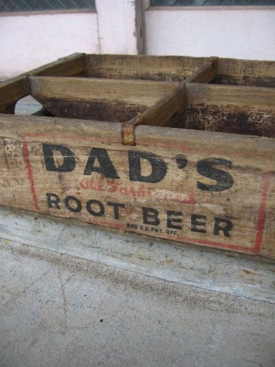 画像3: ボトルクレート　DAD'S ROOT BEER　ボトルケース　ウッドボックス　木箱　アドバタイジング　アンティーク　ビンテージ