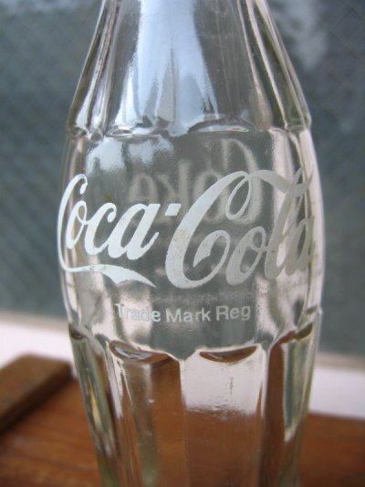 画像1: SODA BOTTLE　ソーダボトル　ポップボトル　ガラス瓶　コカコーラ　COCA COLA　coke　クリアガラス　アドバタイジング　アンティーク　ビンテージ