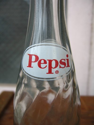 画像2: 1960'S　SODA BOTTLE　ソーダボトル　ポップボトル　ガラス瓶　ペプシコーラ　PEPSI COLA　小　アドバタイジング　アンティーク　ビンテージ